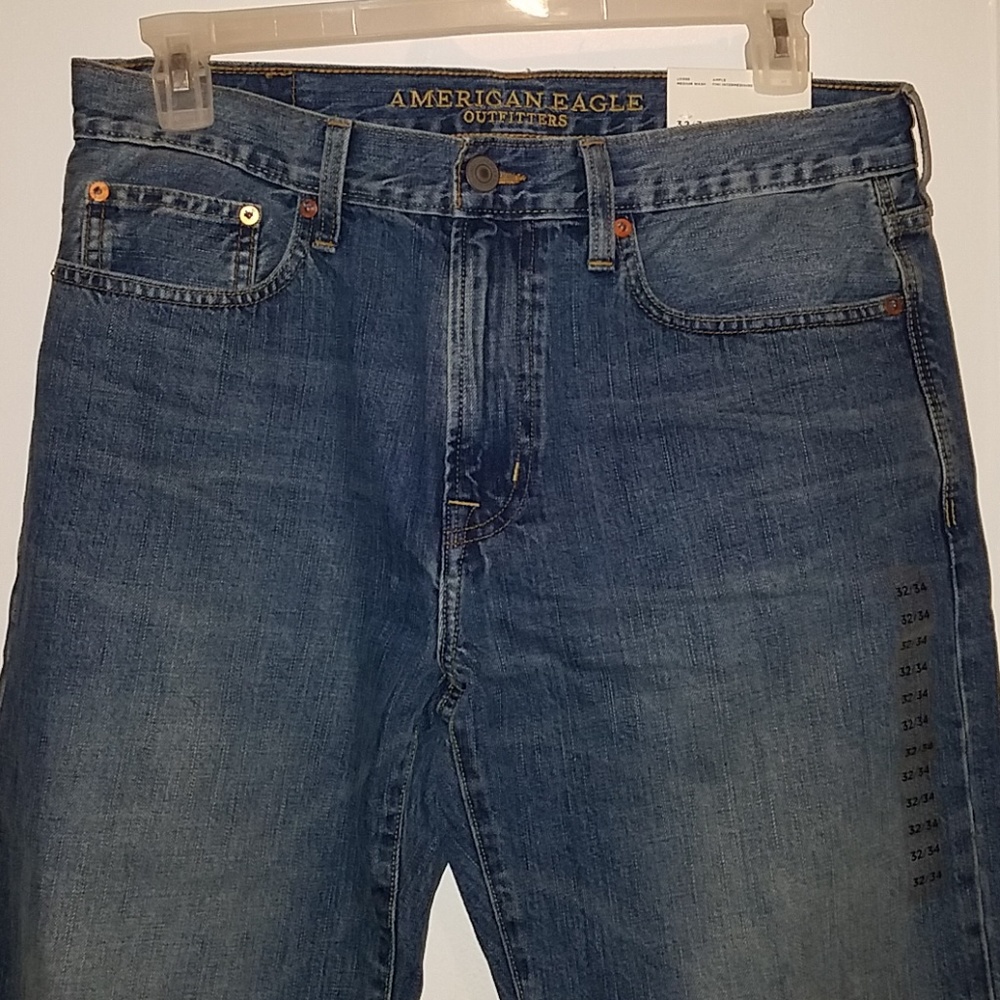 NWT Men's American Eagle Loose Jean Sz 32W x 34L